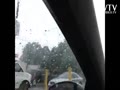 Whoa! Raining hard!