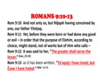 Romans 9: Esaw/Edom vs Ya'aqob/Yisrael