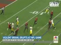 Pitt/Clev FB Game Erupt Brawl See Slow motion