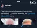 US intelligence briefer appears to have overstated assessment of 2020 Russian interference