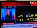 Dow Jones show big drop less than an hour.