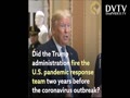 Did Trump Administration Fire the US Pandemic Response Team? As a new coronavirus spread in 2020, so did concerns about the United States' preparedness for a potential pandemic.