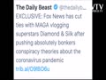 EXCLUSIVE: Fox News has cut ties with MAGA vlogging superstars Diamond & Silk after pushing absolutely bonkers conspiracy theories about the coronavirus pandemic