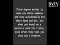 Third Degree Murder
