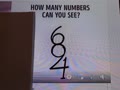 HOW MANY NUMBERS CAN YOU SEE?