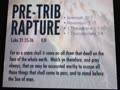 Warning: PRE-TRIB RAPTURE SOON....