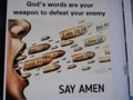 God's words are your weapon to defeat your enemy!