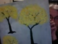Yellow trees painting