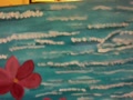 two flowers in the water painting