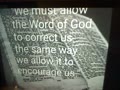 We must allow the Word of God to correct us ...