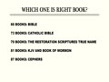 How many books should be in THE BOOK (Bible)?