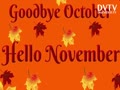 Goodbye October...Hello November!