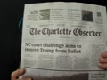 NC Plan to Remove Trump from Ballot