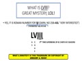 WHAT IS LVIII STAND FOR?