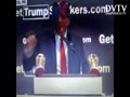 Trump getting booed while trying to sell Trump Gold Shoes