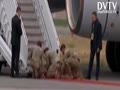 Trump made U.S Soldiers get on their knees and roll a red carpet for Putin