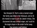 Famous Sex Therapist: Holocaust survivor and former sniper