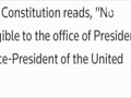 Trump can’t on 12th and 22nd amendment